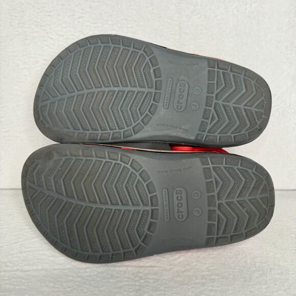 CROCS Clogs Classic Star Wars Kylo Ren Gray Red Slip-On Boys Size J 3 - Picture 8 of 11